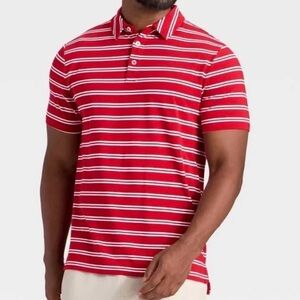 Goodfellow Men's Comfort Wear Striped Polo Shirt Size L